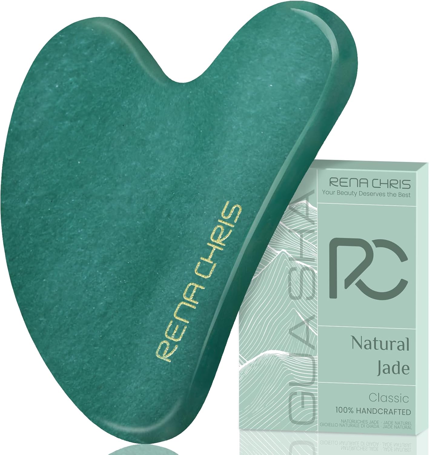 Gua Sha Facial Tools, Natural Jade Stone
