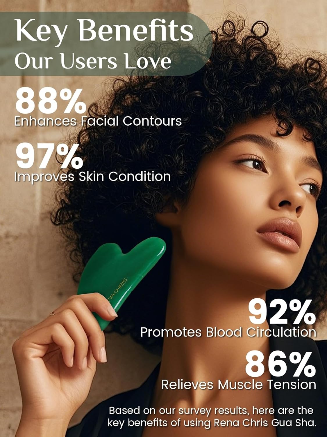 Gua Sha Facial Tools, Natural Jade Stone